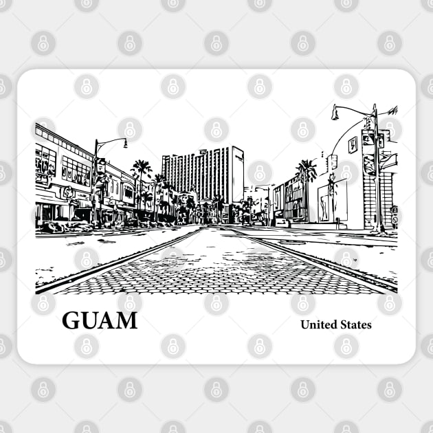 Guam Sticker by Lakeric